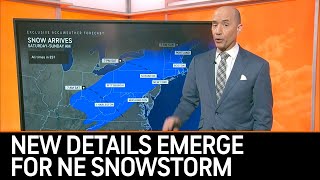 Northeast Snowstorm Update New Details Emerge  AccuWeather [upl. by Nevur266]