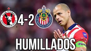 🚨HUMILLADOS  Tijuana 41 Chivas  Partido terrorífico [upl. by Annohsak522]