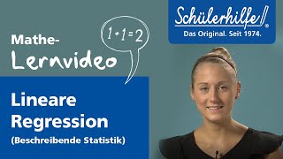 Lineare Regression in der beschreibenden Statistik 🎓 Schülerhilfe Lernvideo Mathe [upl. by Joon]