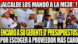 ALCALDE D TRUJILLO MANDÓ A LA MI3R A GERENTE D PRESUPUESTO X DAR BUENA PRO A PROVEEDOR MÁS CARO [upl. by Eenhat]