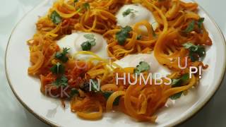 Spiralized Butternut Squash with Egg [upl. by Lajet]