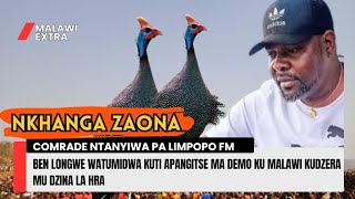 NKHANGA ZAONA COMRADE NTANYIWA WATI BEN LONGWE AKUFUNA KUPANGITSA MA DEMO KUNAMIZIRA DZINA LA HRA [upl. by Lillis773]