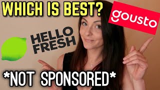 HELLO FRESH VS GOUSTO NOT SPONSORED HONEST REVIEW  WHICH IS BEST [upl. by Enicar]