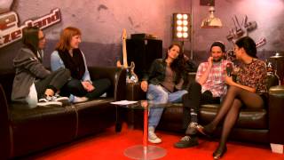 Interview mit dem Team Stefanie von The Voice of Switzerland vor der 1 LiveShow [upl. by Adnahsed8]