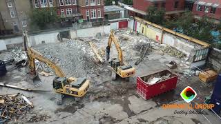 Building Demolition in Southwark [upl. by Htebsil554]