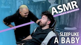 ASMR  Sleep Like A BABY With Asmr Head Massage In Asmr Barber Shop [upl. by Trebmal]