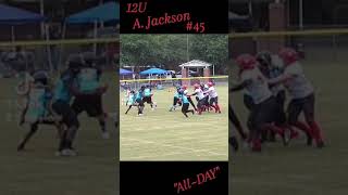 45 get in the backfield and causes a fumble👏🏿👍🏿💪🏿 [upl. by Nylecyoj]