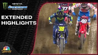 Supercross 2024 EXTENDED HIGHLIGHTS Round 10 in Indianapolis  31624  Motorsports on NBC [upl. by Ylebmik]