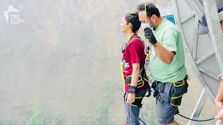 Bungee jump  Kushma bazaar Parbat  The cliff nepal [upl. by Ocker78]