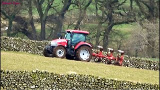 Ploughing with McCormick and Naud Plough With Typical Fellside Walls [upl. by Elbertine]