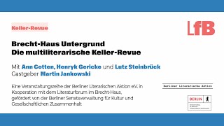 BrechtHaus Untergrund Die multiliterarische KellerRevue [upl. by Sheeree]