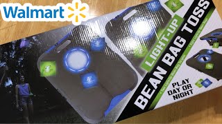 UNBOXING WALMART’S LIGHT UP BEAN BAG TOSS [upl. by Margherita]