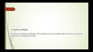 Lecture 2 Types of Ambiguity  Natural Language ProcessingNLP [upl. by Paugh414]