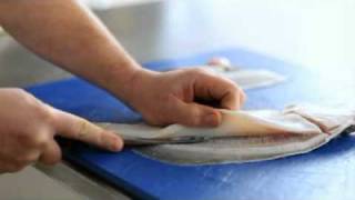 Filleting Plaice  Cross Cut [upl. by Chessa]