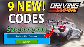 DRIVING EMPIRE CODES 2024  DRIVING EMPIRE CODES FOR MONEY  DRIVING EMPIRE NEW CODES [upl. by Voccola381]