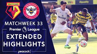 Watford v Brentford  PREMIER LEAGUE HIGHLIGHTS  4162022  NBC Sports [upl. by Evelina]