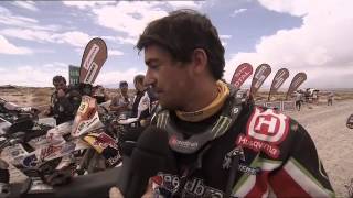 Etapa 8  Interview PETERHANSEL  BARREDA BORT  Coche  Moto [upl. by Enhpad921]