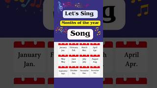 months of the year song  12 months name song months of the year song for kids song kids shorts [upl. by Kred]