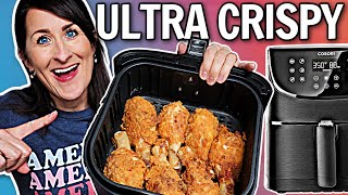 The CRISPIEST Air Fryer Fried Chicken Recipe  EASY Air Fryer Recipe  Buttermilk Fried Chicken [upl. by Ramin]