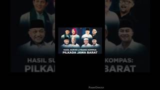 Hasil survei Pilgub jabar [upl. by Eiuqnom]