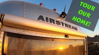 Our Airstream Tour  Full Time RV Living [upl. by Senskell]