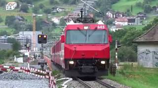 Rhätische Bahn Prättigau Teil 1  Ge 44 II und III auf der Strecke LandquartKlostersDavosSameden [upl. by Ellehciram]