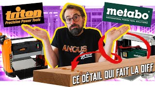 🆚 METABO DH330 vs TRITON TPT125  Quelle RABOTEUSE stationnaire choisir [upl. by Glarum]