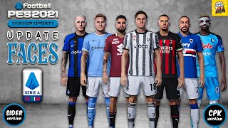 PES 2021 ⚽ Serie A Facepack ● Part 1  SIDER ◆ CPK  ◆ أحدث أوجه لاعبى الدورى الايطالى 2023 بيس 2021 [upl. by Relly]