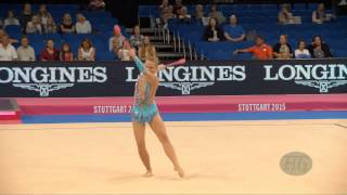 Dea MUMINOVIC BIH 2015 Rhythmic Worlds Stuttgart  Qualifications Clubs [upl. by Fasto]