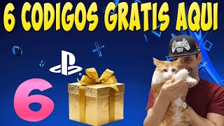 6 CÓDIGOS GRATIS para PS4 PS5 en este video  noticia muy buena para PS5 [upl. by Eihctir]