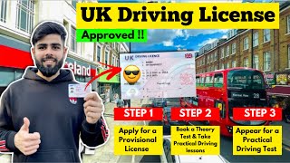 How to get UK🇬🇧Driving License for International Student  How to apply Provisional Driving License [upl. by Couhp]