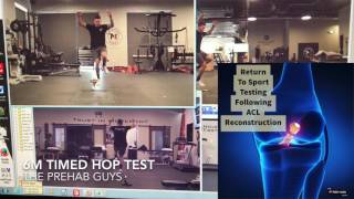 6M Timed Hop Test ACL Reconstruction Return To Sport Testing [upl. by Medeah]