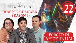 New World Forged in Aeternum  How PTR Changed Season 1 [upl. by Fante870]