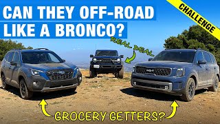 OffRoad Tested Kia Telluride XPro vs Subaru Forester Wilderness  Just an Appearance Package [upl. by Ahsitneuq945]