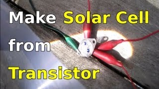 How to Make Solar Cells using Transistors 2N3055 [upl. by Elidad]