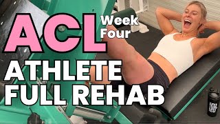 ACL Rehab  Pro Athlete Full Day  Week 4 [upl. by Nanni]