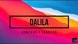 DALILA  CONCAVO Y CONVEXO KARAOKE [upl. by Odlavso]