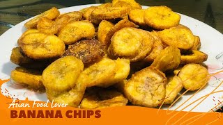 Banana Chips  How to make raw Banana Chips  Crispy Chips [upl. by Sirromaj]