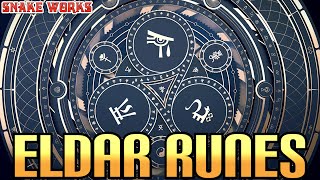 Eldar Runes  Warhammer 40k Lore  Aeldari [upl. by Hsatan332]