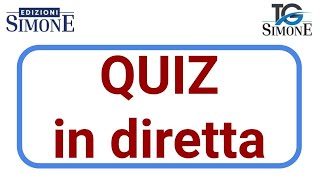 TG Simone  RUBRICA quotQuiz in diretta 1quot [upl. by Norrag]