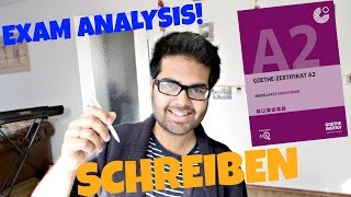 New Goethe Zertifikat A2 SCHREIBEN  Exam Analysis and TIPS 24 [upl. by Acinomal364]