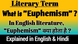 What is Euphemism   Euphemism in English Literature  Euphemism definition and examples [upl. by Alded483]