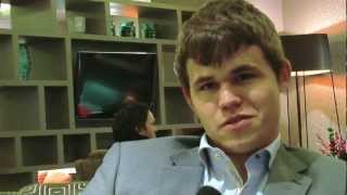 Magnus Carlsen on beating Garry Kasparovs rating record [upl. by Eerased441]