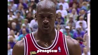 Michael Jordan last 3 minutes in his FINAL BULLS GAME vs Jazz 1998 [upl. by Johannes]