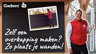 Zelf een overkapping maken Zo plaats je wanden [upl. by Analiese207]