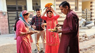 🌺देखिये नए घर में गृह प्रवेश की पूजा🌺 इस खास दिन भी पुरे परिवार के बिना🌺 ही किया सब कुछ 🌺 [upl. by Adnawat939]