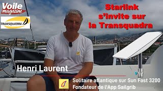 Henri Laurent concurrent de la Transquadra 2024 nous parle de Starlink et de SailGrib [upl. by Atinav]