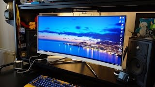 Philips 349X7FJEW 34quot 3440x1440 curved monitor review  By TotallydubbedHD [upl. by Eenet]