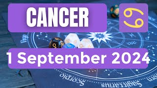 Cancer horoscope  Cancer Horoscope for Today 1 September 2024 [upl. by Zeph]