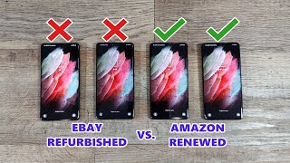 Buying Used Smart Phone From Amazon Renewed Vs Ebay Refurbished [upl. by Diana387]